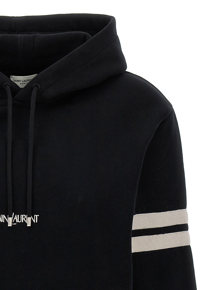 Saint Laurent Saint Laurent Felpe - Bianco/Nero | 9b9756ccabd5de38f6857a709c577da8551fc5a3