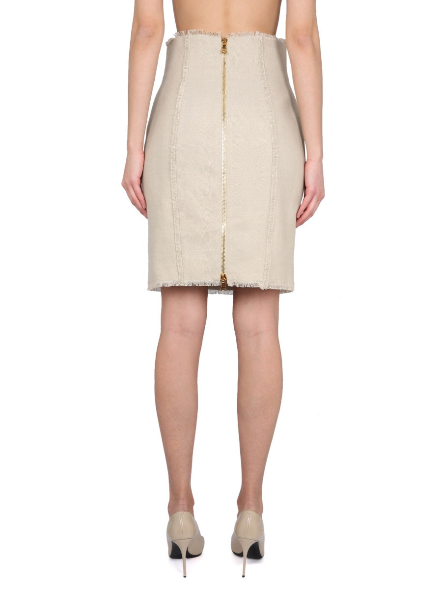 Balmain Gonne - Beige | Wanan Luxury