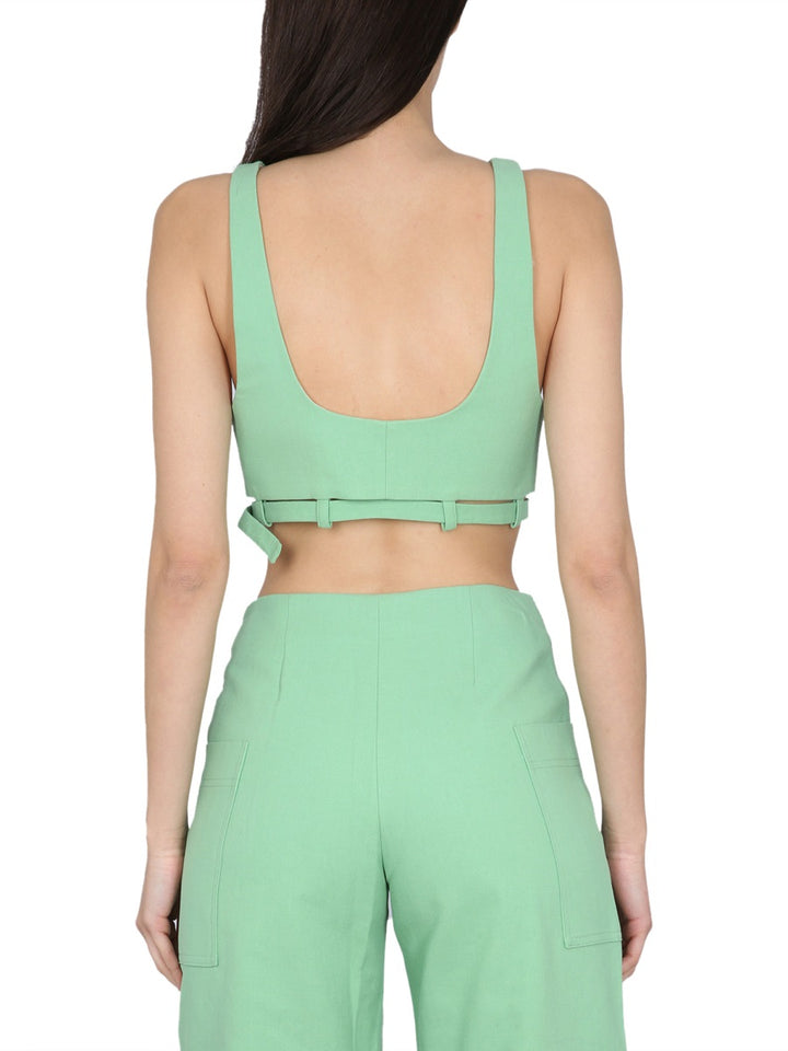 Ganni Top - Verde | Wanan Luxury