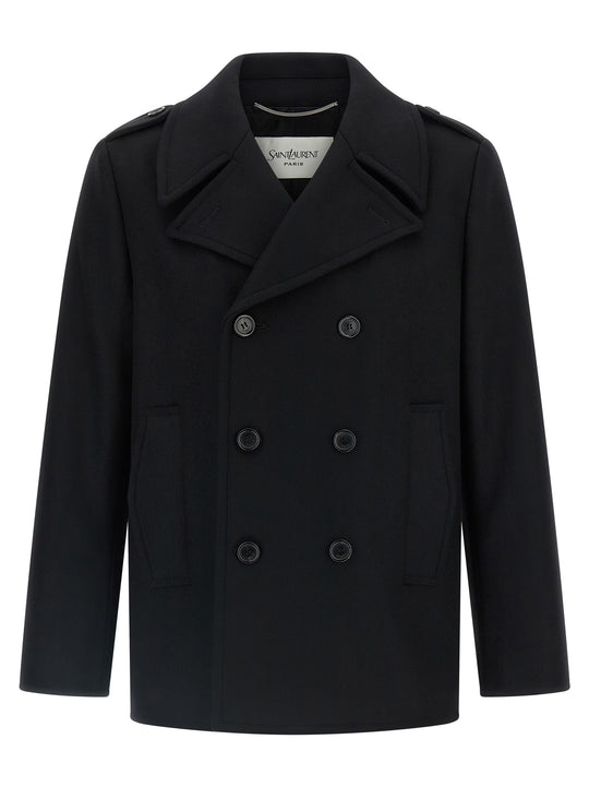 Wool Coat Trench E Impermeabili Nero
