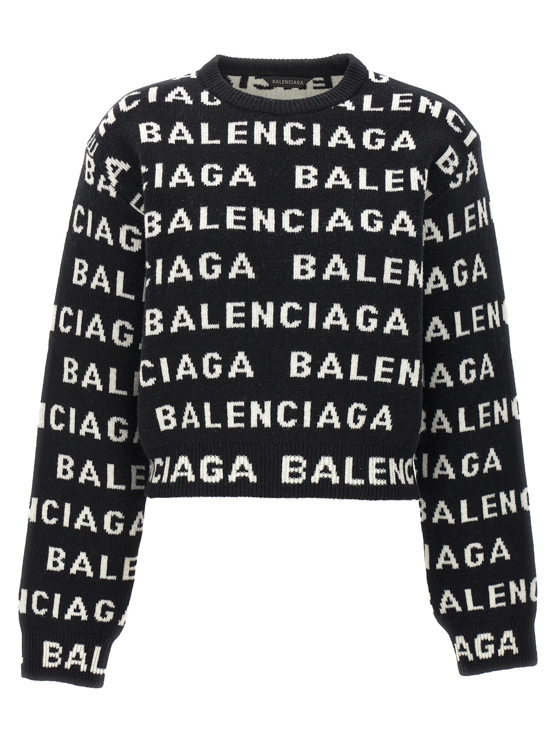 All Over Logo Sweater Maglioni Bianco/Nero
