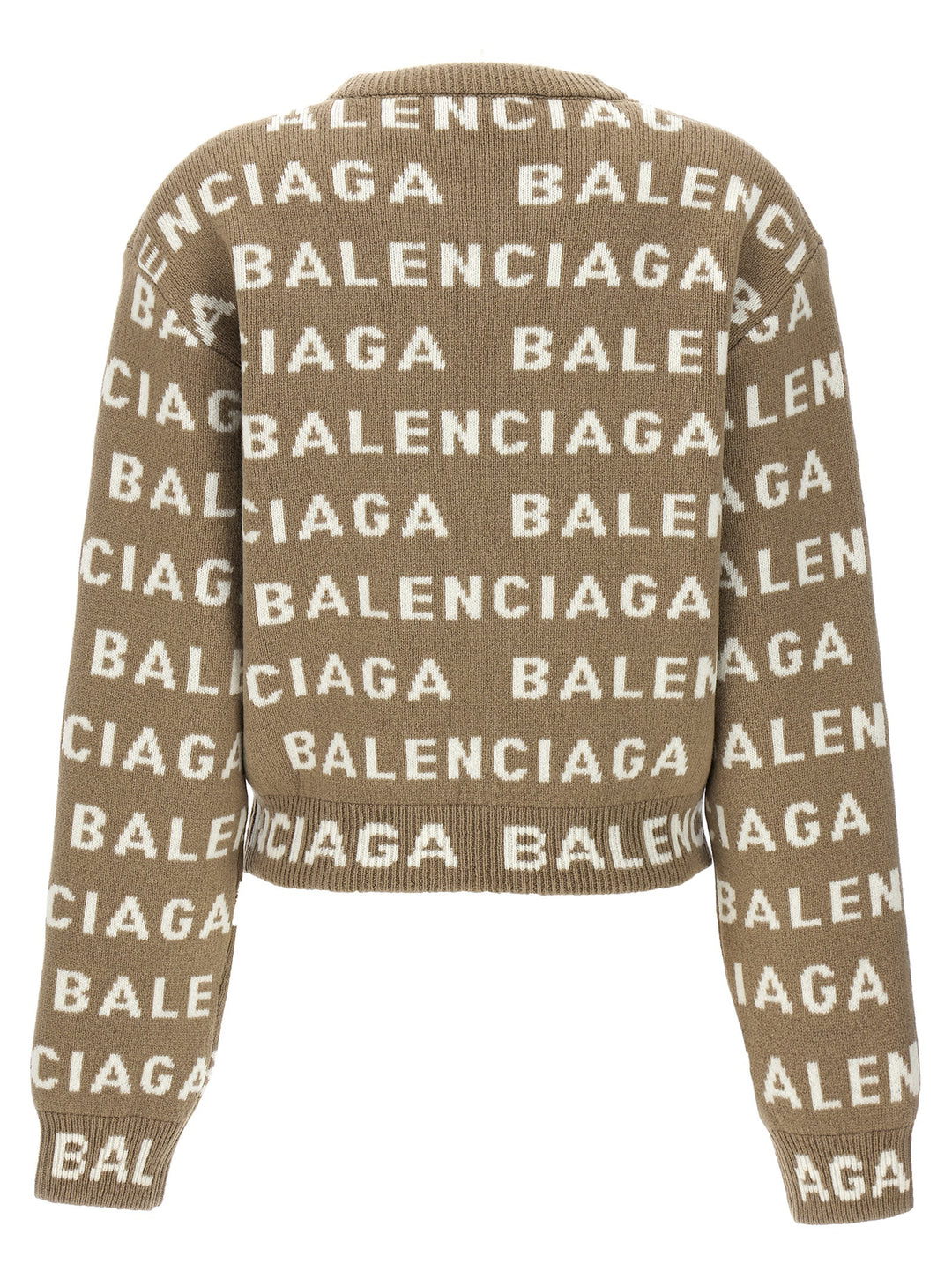 All Over Logo Sweater Maglioni Beige