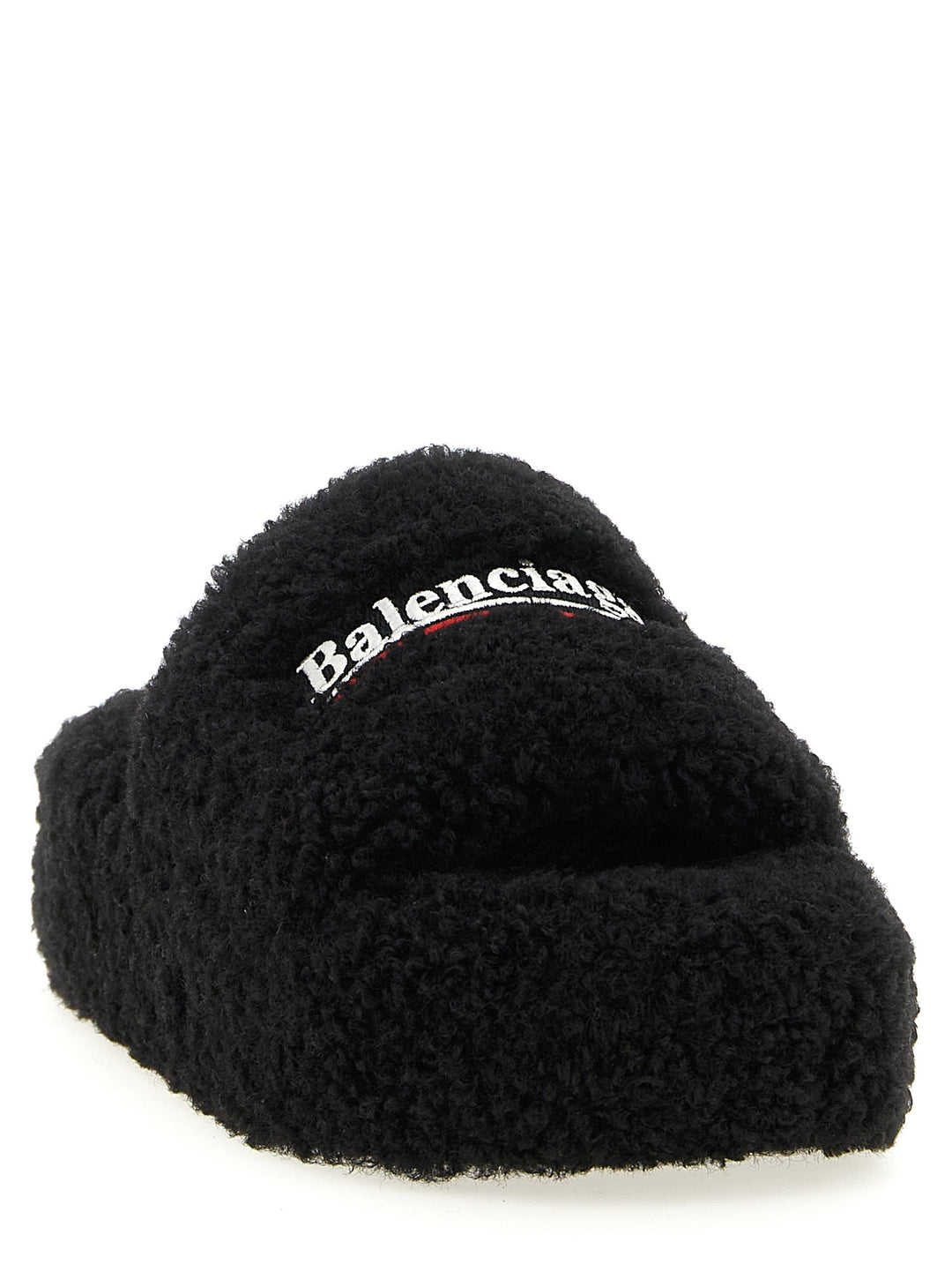 Balenciaga Furry Platform Sandali - Nero | f992a0ea7dae2e65508af08b73d0c272e50cf4bb