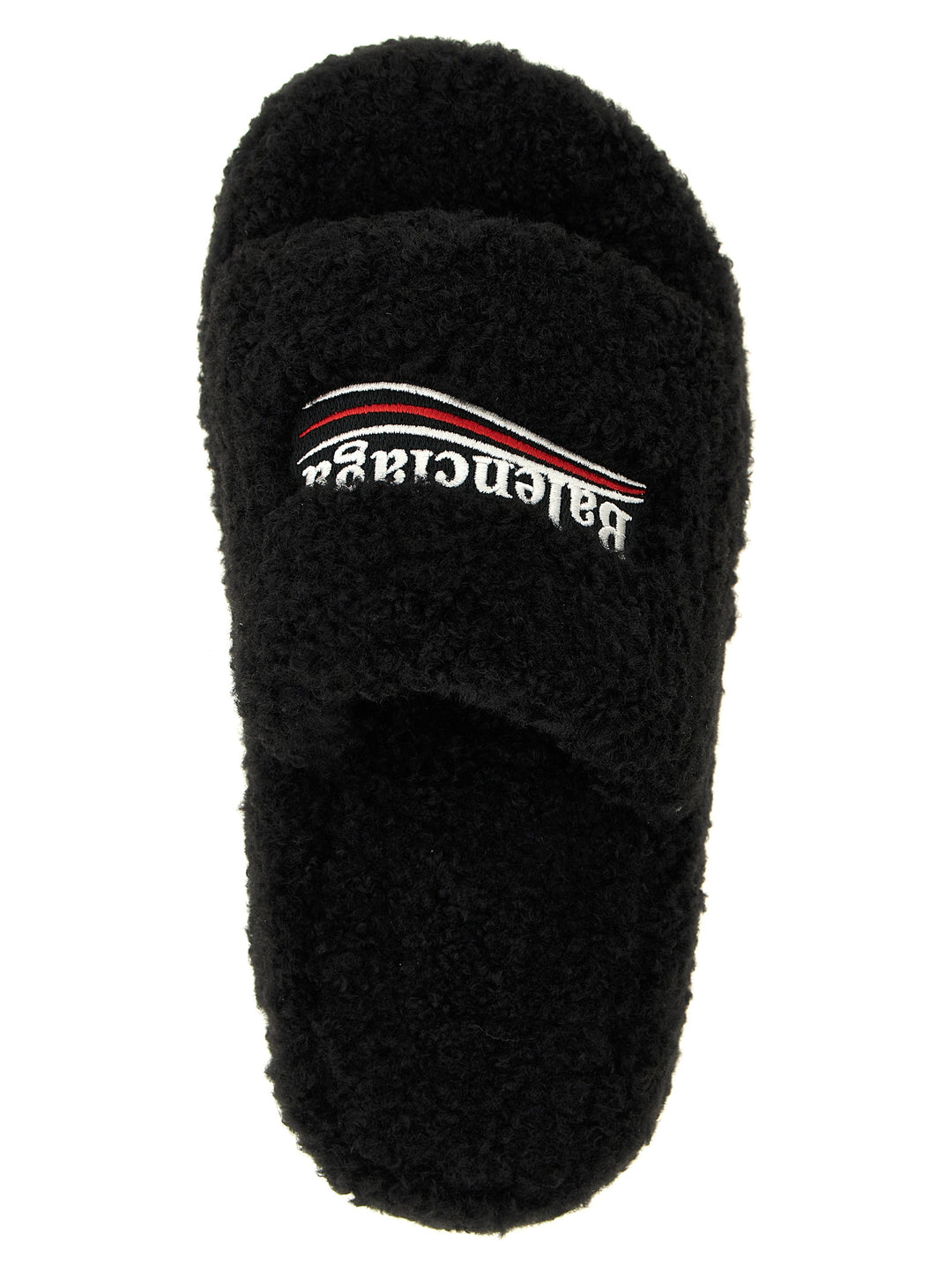Balenciaga Furry Platform Sandali - Nero | 4e61dccc64f3e6100640f94a3b3fff3edcaec638