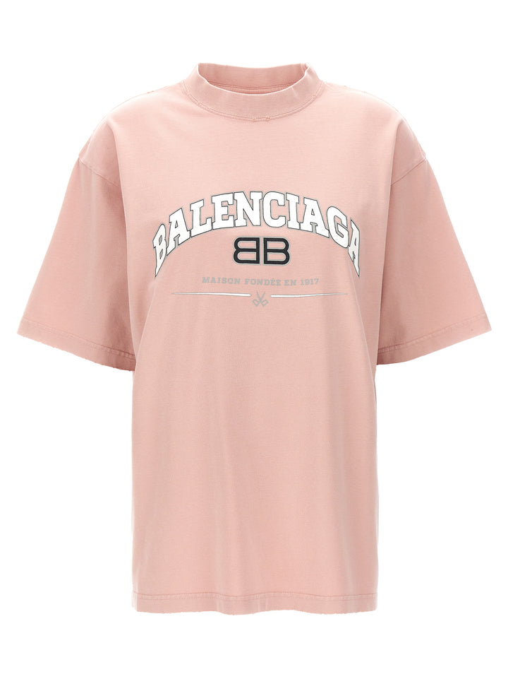 Balenciaga Light Destroy T Shirt Rosa
