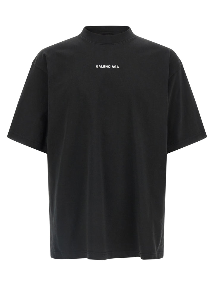 Balenciaga New Balenciaga Back T shirt - Bianco/Nero | 91f2bae6e7ba2d5042e064aa849f62308c99df2a