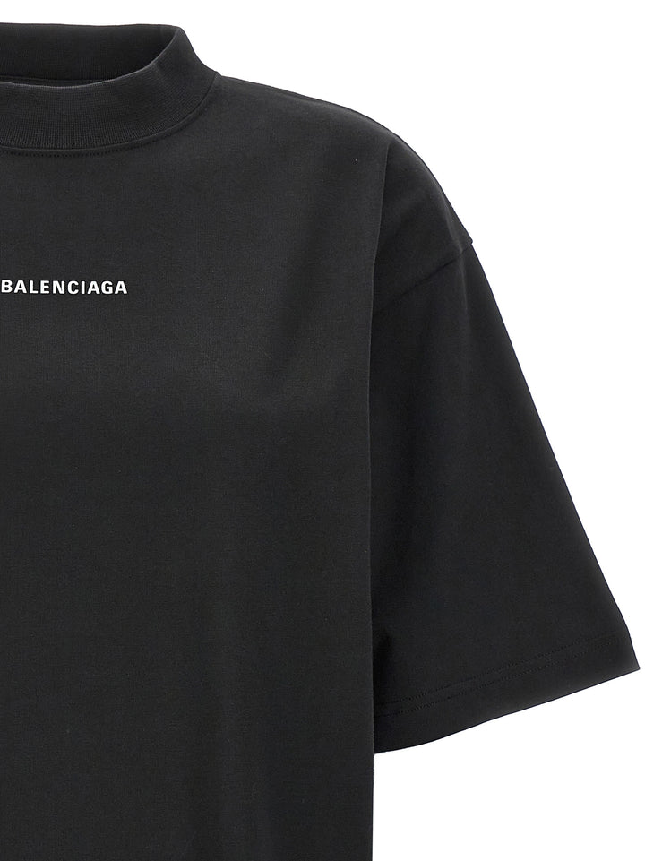 Balenciaga Back T Shirt Nero