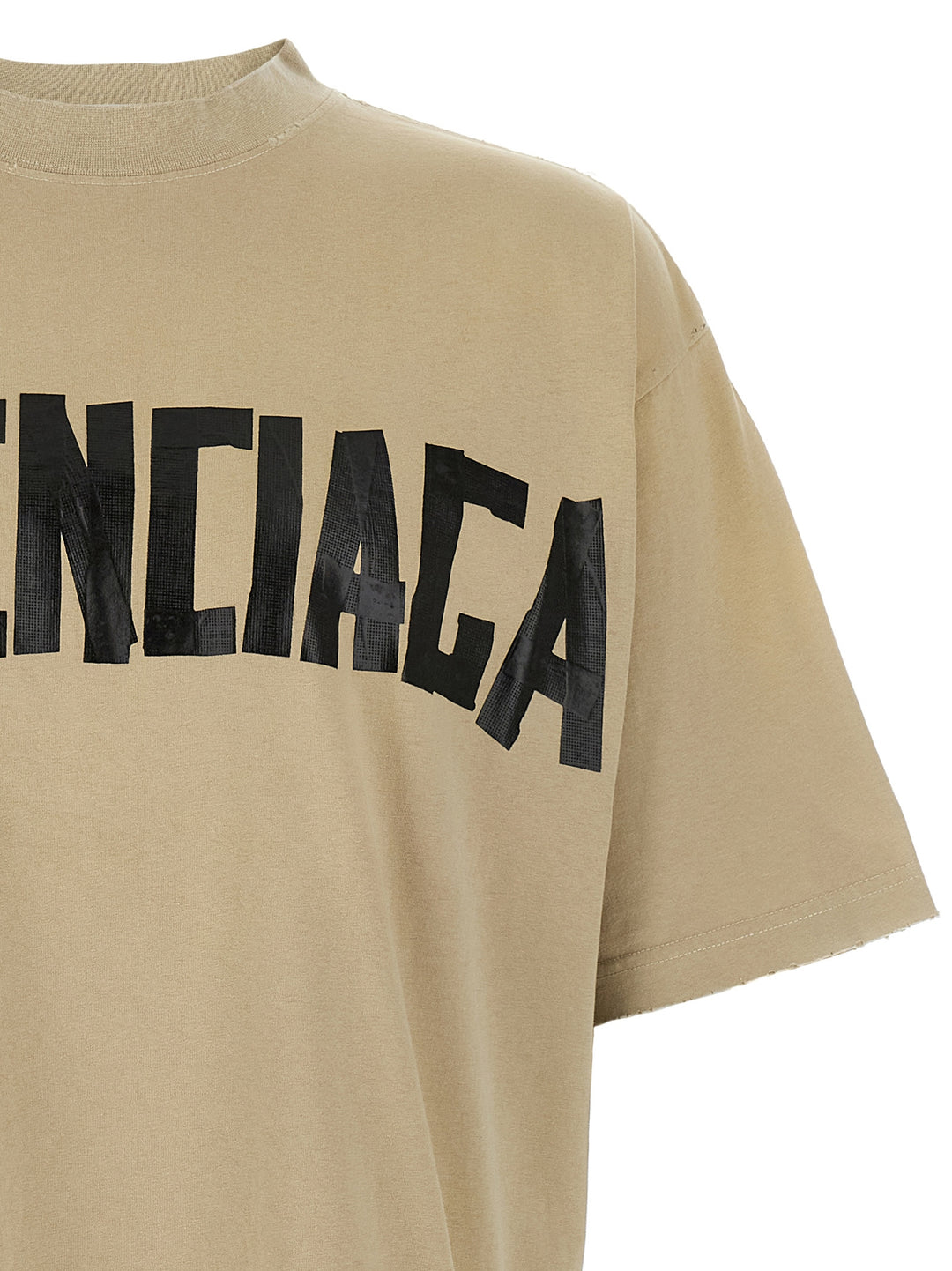 Balenciaga Tape Type T shirt - Beige | 5ecbb1142babf76c147cb373ba4f8f237295d656
