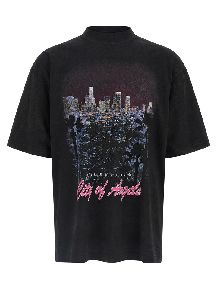 Balenciaga City Of Angels T shirt - Nero | 5330707a3a0fb444d24d6c4dd9f014f9fea0c6aa