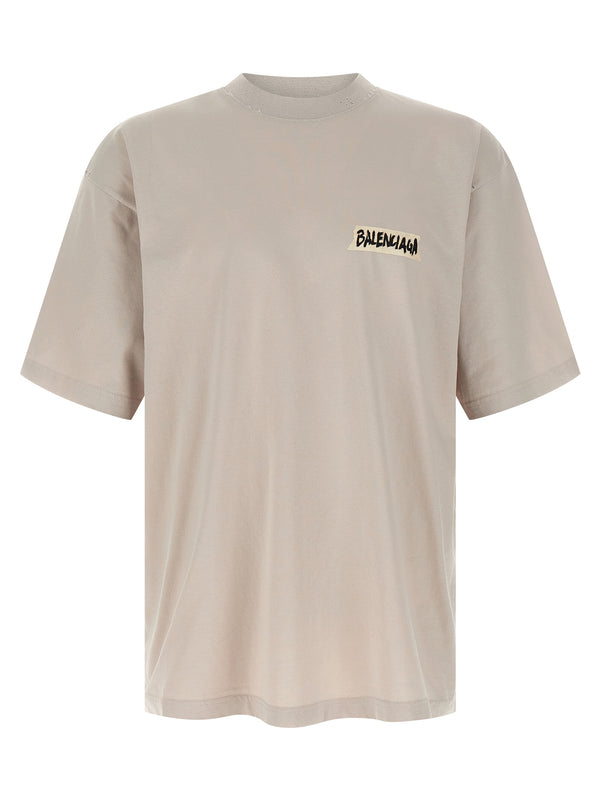 Masking Tape T Shirt Grigio
