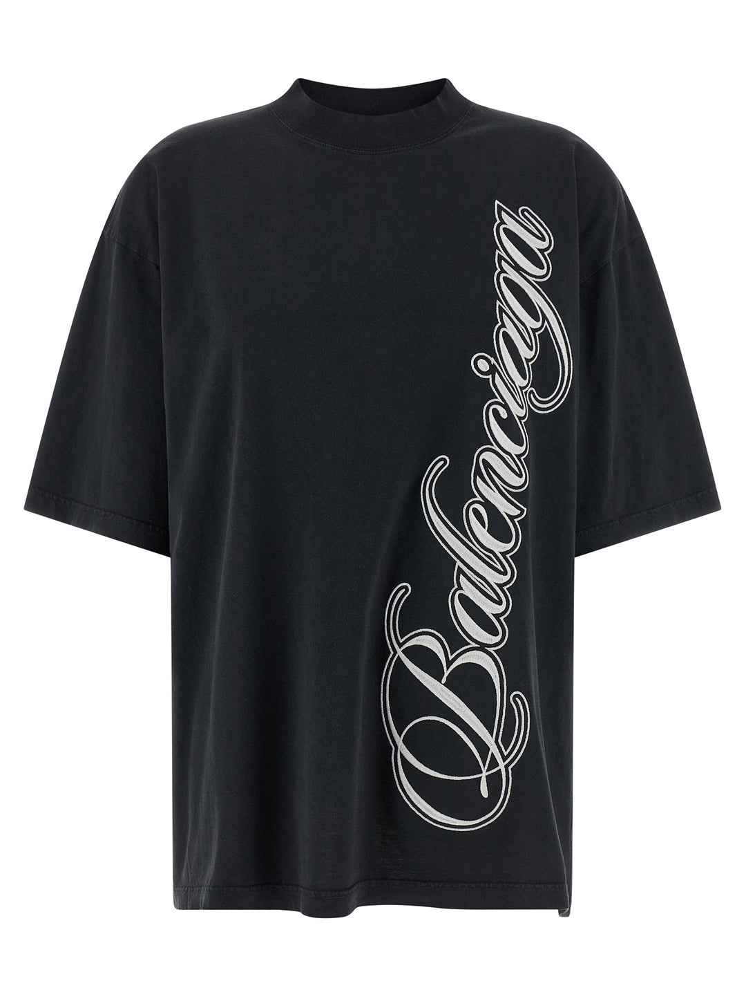 Balenciaga Cursive T shirt - Nero | 791e45adaf04105d06089a552597989778454ab6