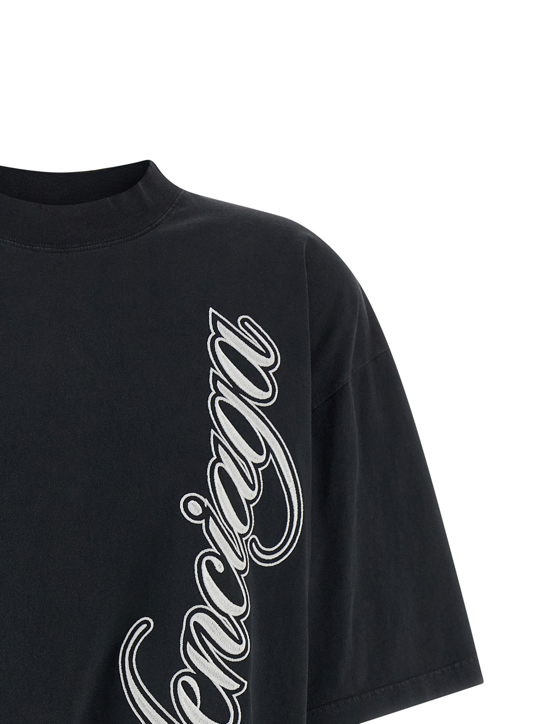Balenciaga Cursive T shirt - Nero | 00831c0aaff991af213a5e3bda18a951c1228338