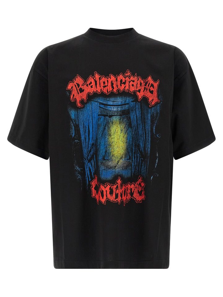 Balenciaga Salon De Couture T shirt - Nero | 99cdff65a4db943ebdd38e29e50adc31b0e994df