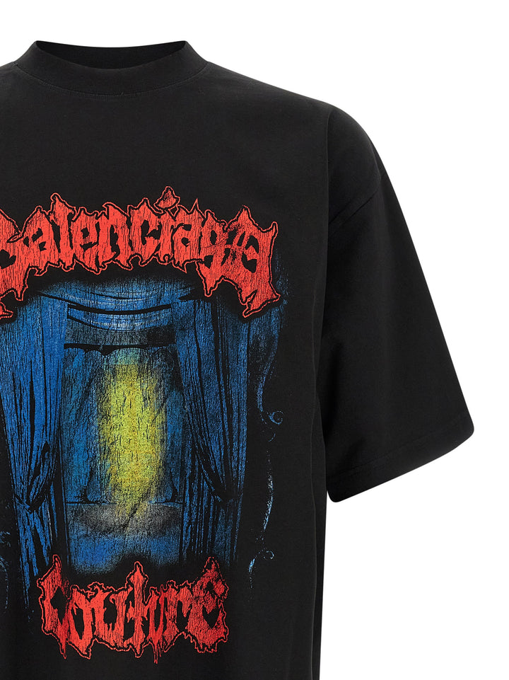 Balenciaga Salon De Couture T shirt - Nero | c5070a0a4906336abf3cbfb929dba4e453df43d3