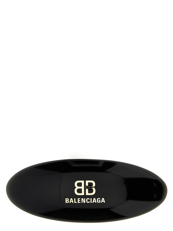 Pasador con logo Accesorios para el cabello Negro