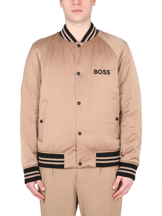 Bomber Jacket With Logo