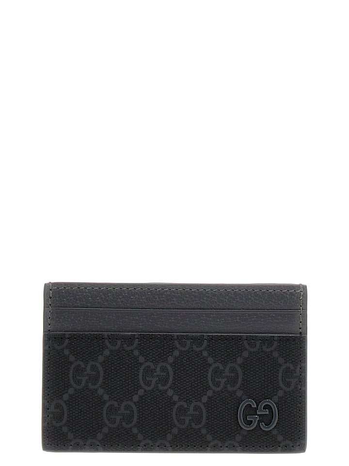 Gucci Logo Card Holder Portafogli - Grigio | b7e0d7a3ad23c002989fe44ed10b8210d7a85d10