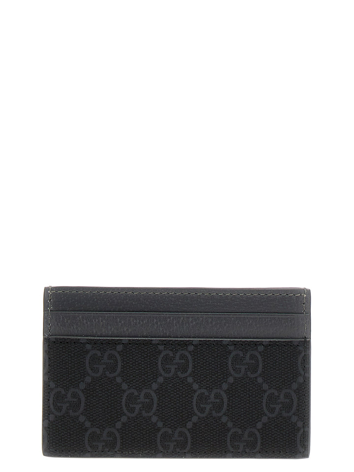 Gucci Logo Card Holder Portafogli - Grigio | 829a26838f6a751cf9faea803feba095c7debf1d