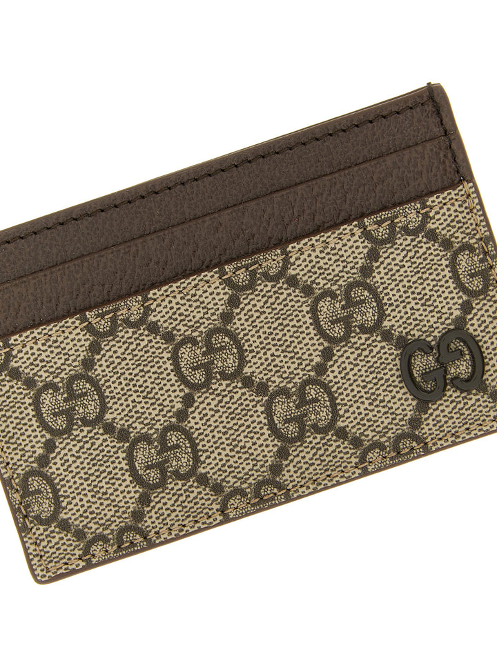 Gucci Gg Card Holder Portafogli - Marrone | 2a814aa92321ed73cd72e62fa6d3f81b0e699afa