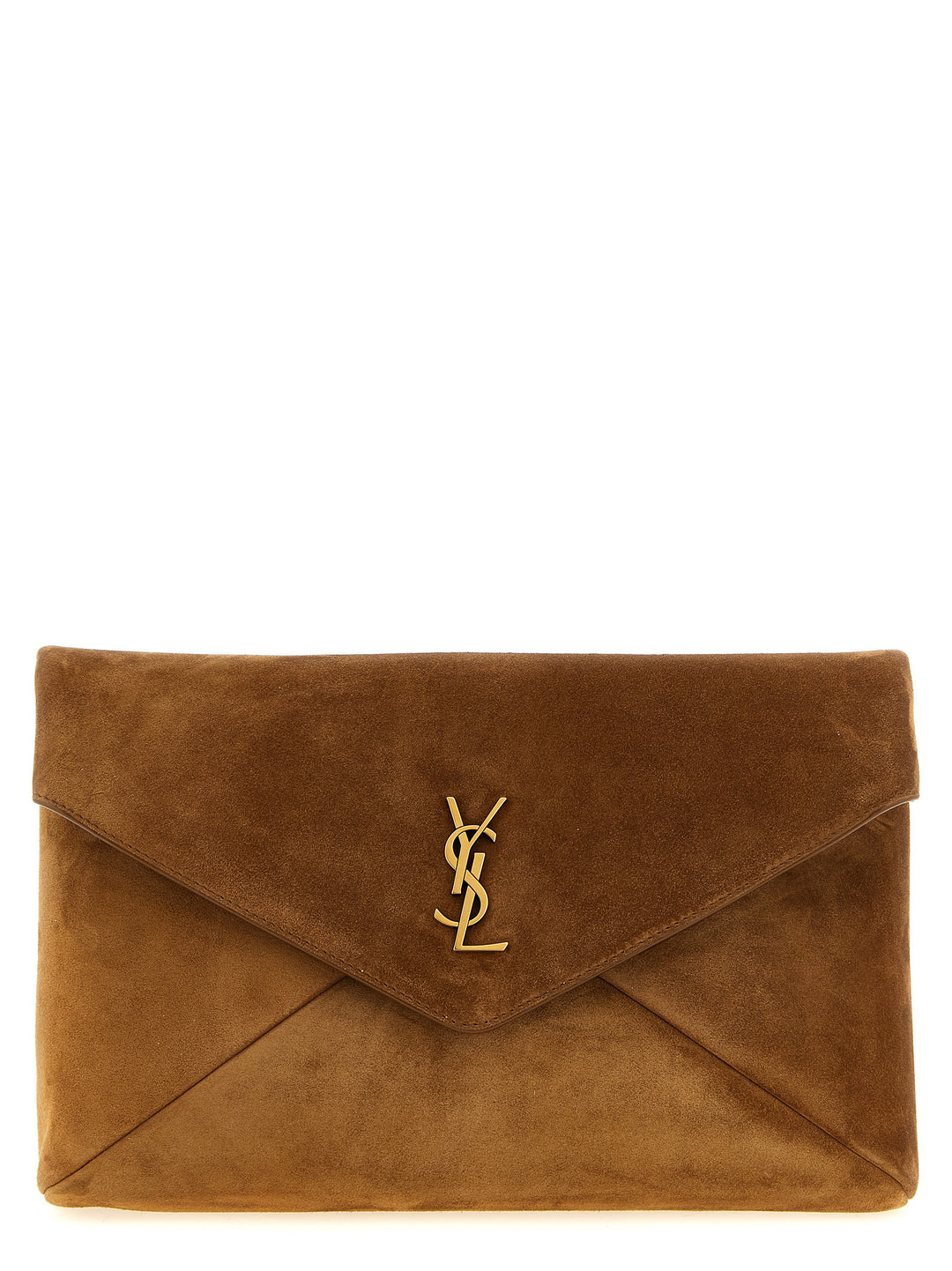 Saint Laurent Envelope Clutch - Marrone | 43b557b27b0869ef4aca095b5e4fb904b01b2117