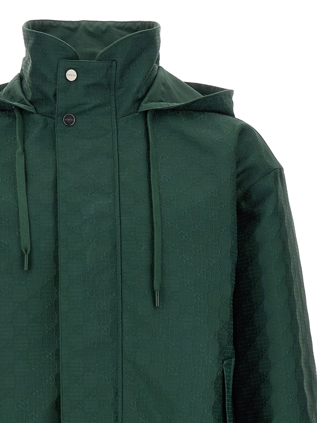 Gucci Reversible Ripstop Cotton Jacket Puffer Jackets - Verde | ea99f2cc7443faf2ce16e9fd970896647add321c
