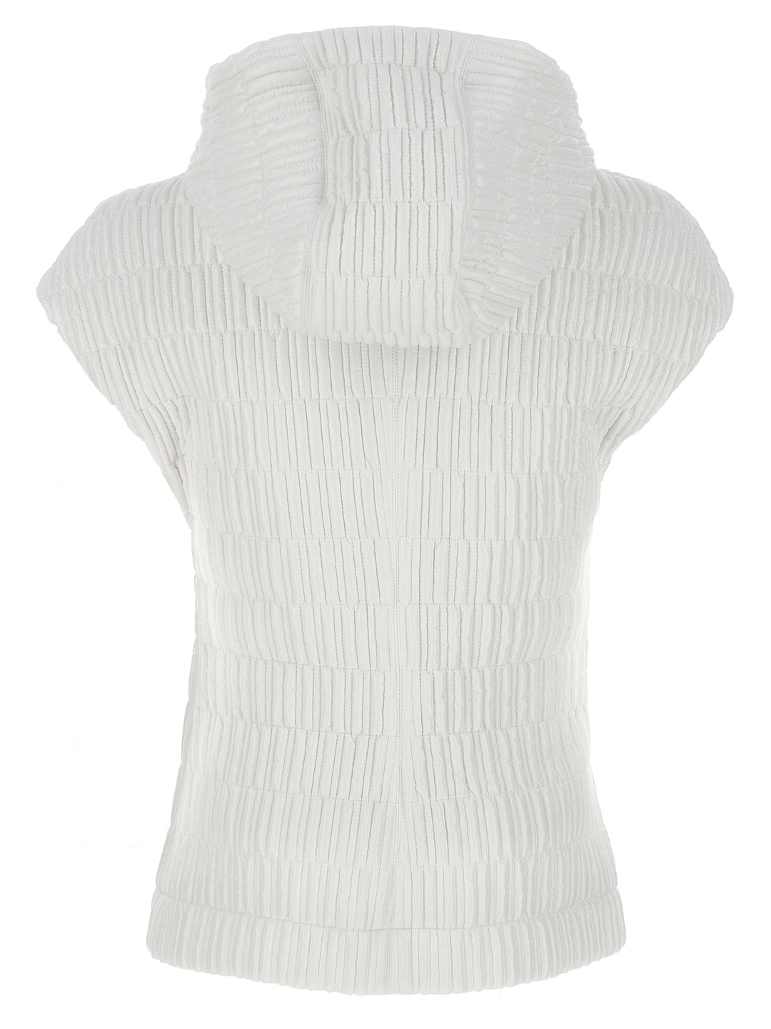 Ferragamo Hooded Vest Gilet - Bianco | 8da15899fb53cd580e10624674dfc98a54af1091