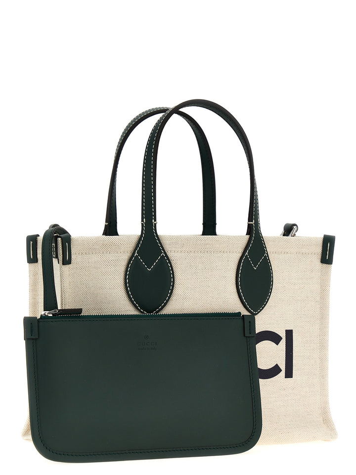 Gucci Mini Logo Shopping Bag Tote - Multicolor | 37428ffec716ee0f3fc601fbec0ad9a0d3304dae