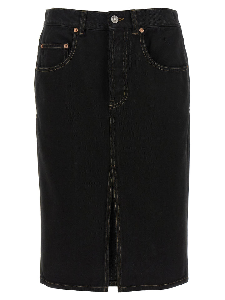 Saint Laurent Pencil Skirt Gonne - Nero | cf8b688543ab561ad87950e44a254528ac294e4f