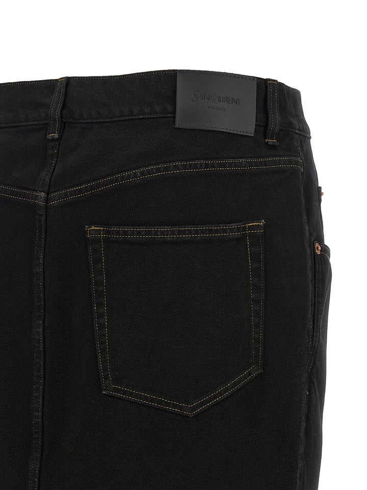 Saint Laurent Pencil Skirt Gonne - Nero | aa74acbc421b8650d04ffe48c21409fd78742e37