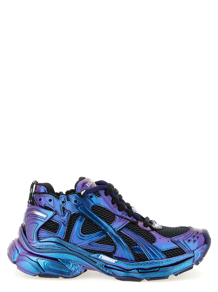Balenciaga Runner Iridescent Sneakers - Blu | 997f4af50659395b8f129e92da35a2e59cb8085e