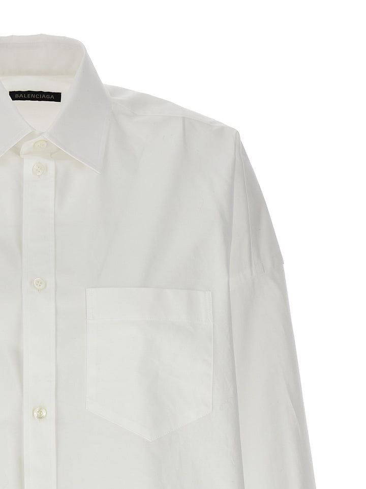 Rhinestone Logo Shirt Camicie Bianco
