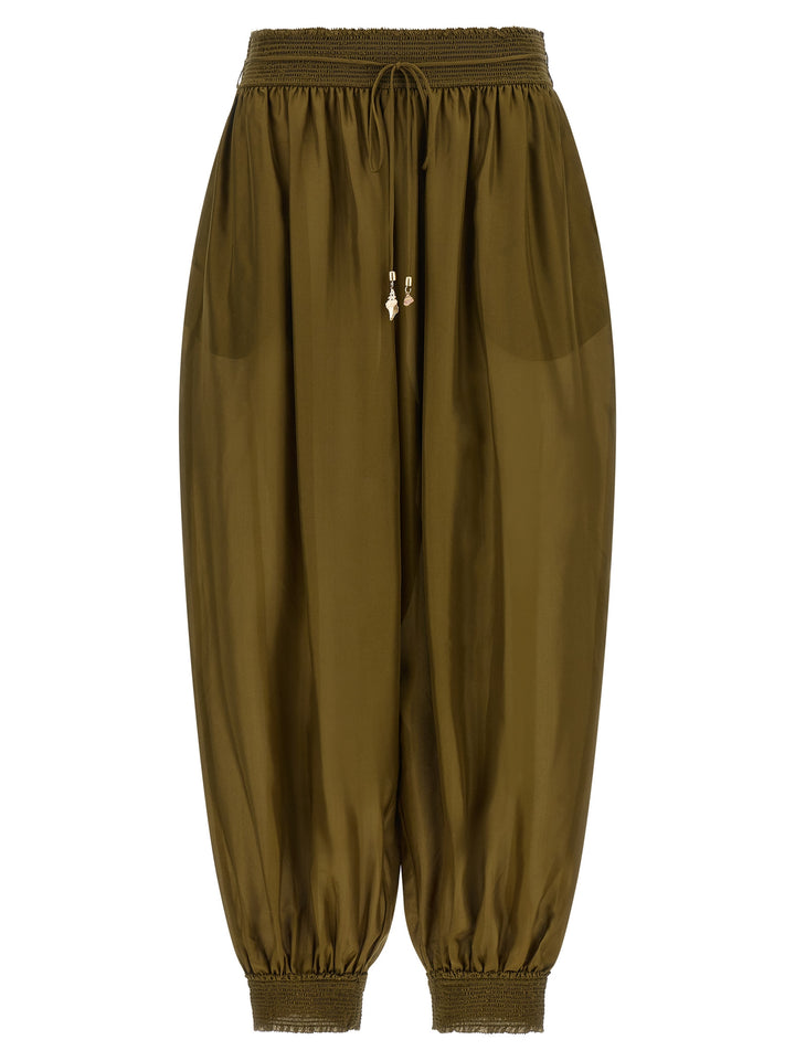 Zimmermann Mahon Pantaloni - Verde | d0348dad2c55ece869bb3c46132873a5c7da63eb