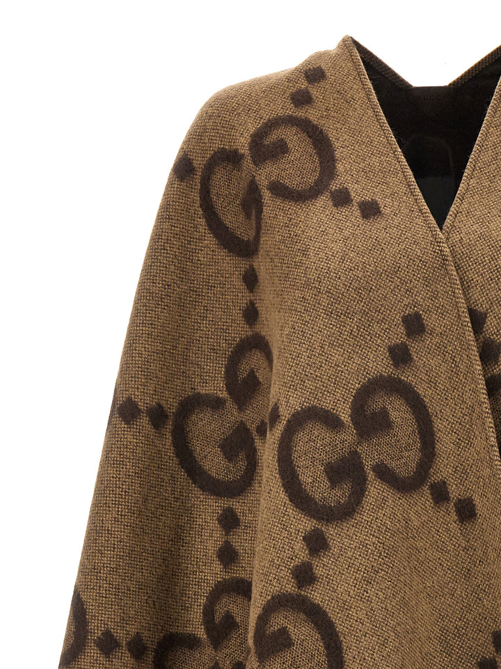 Gucci Jumbo Gg Mantelle - Marrone | 443438c38d6006c29764874da3c362a254c52133
