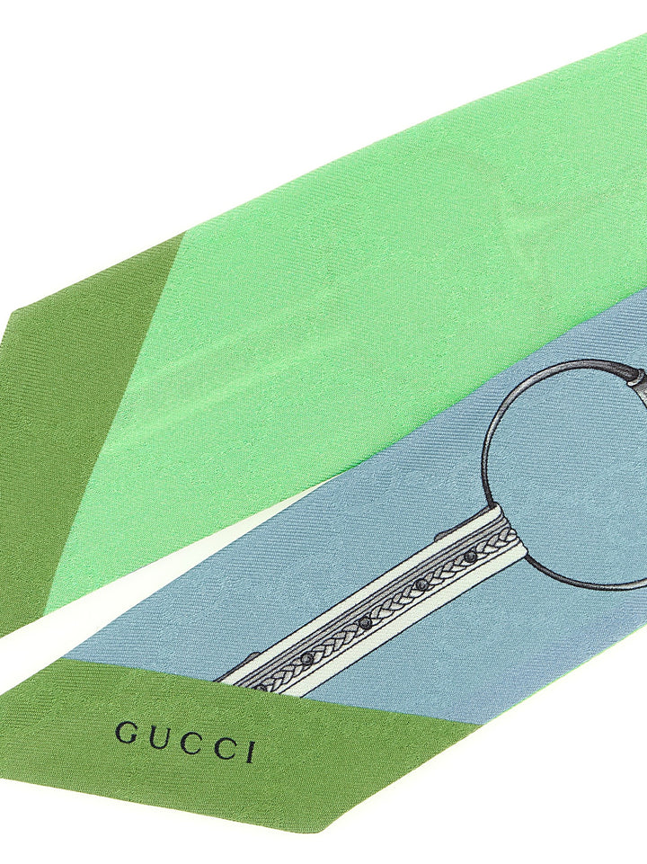 Gucci Double-Face Silk Ribbon Sciarpe - Multicolor | 931fe76fa5d044baa8c7b3955ea471e519c729e5