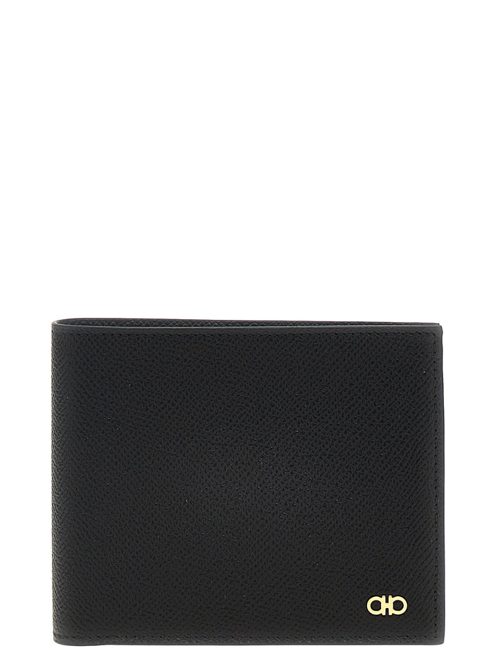 Ferragamo Gancini Portafogli - Nero | 43d7c32bc3051b38207d6b9abf172df3a0c680be