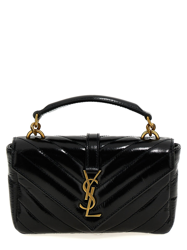Saint Laurent College Mini Borse a Tracolla - Nero | 02cfface521d89bcccf68e57803096b1eb20fb9d
