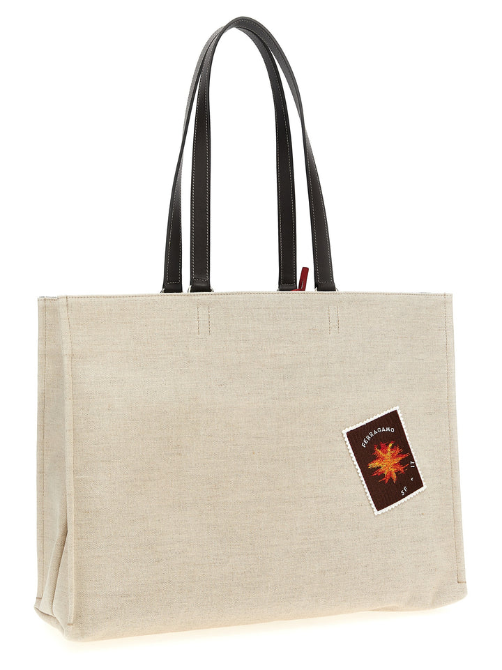 Ferragamo L Tote - Beige | ce4016732f44ed11b4095009feabb35507d8eab7