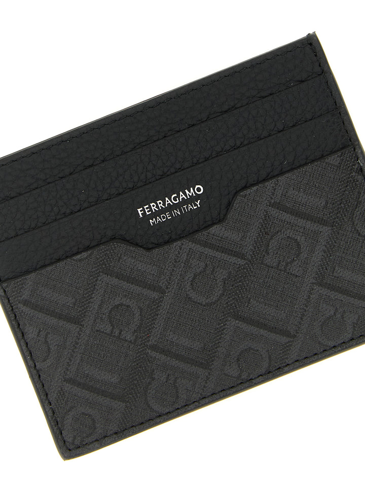 Ferragamo Ferragamo Monogram Portafogli - Nero | 6eb9bfe6c766045eb04c2879213d8d50cce2dfa8