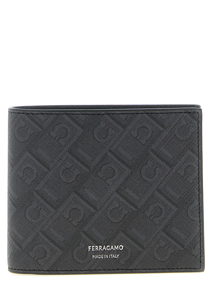 Ferragamo Ferragamo Monogram Portafogli - Nero | f43181ee0ff4156177fbfa0b75fb9081cbf49c93