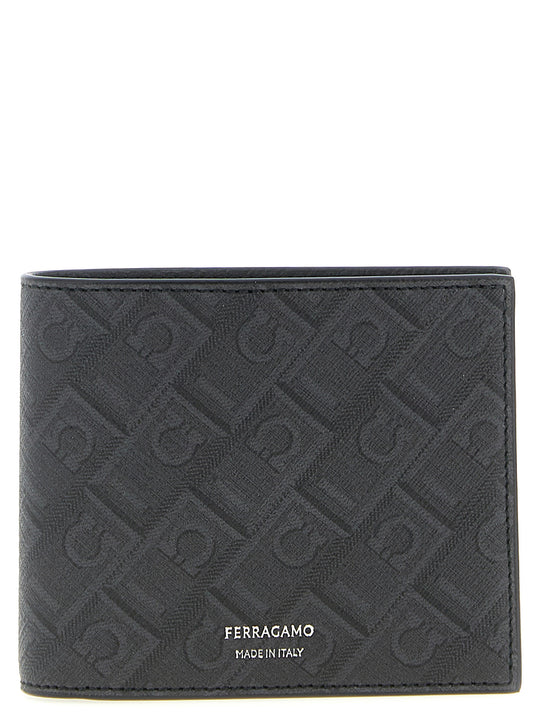 Ferragamo Monogram Portafogli Nero