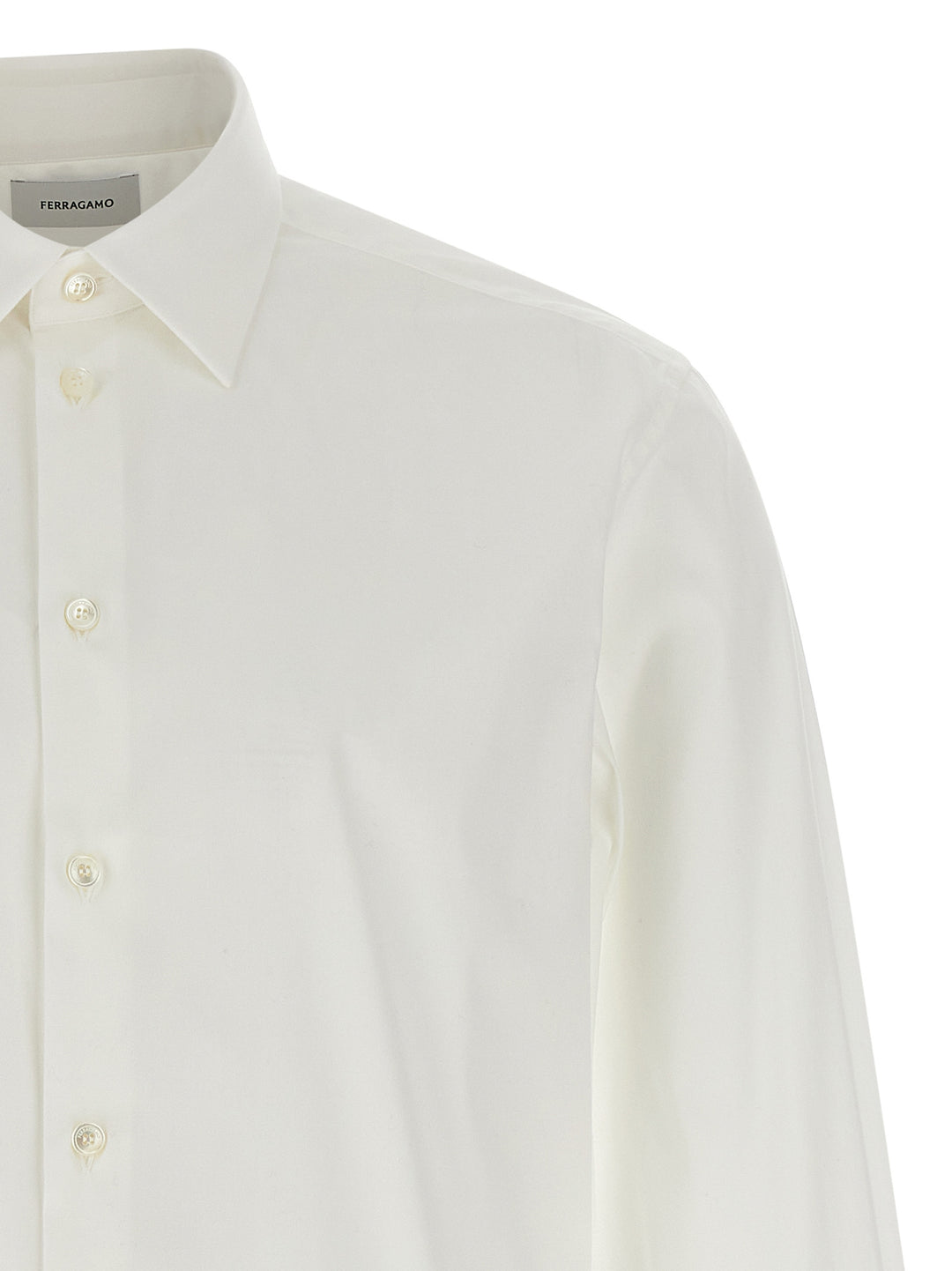 Ferragamo Poplin Shirt Camicie - Bianco | 190758d53c2619cf4374f75b3e19dd49020c32ea