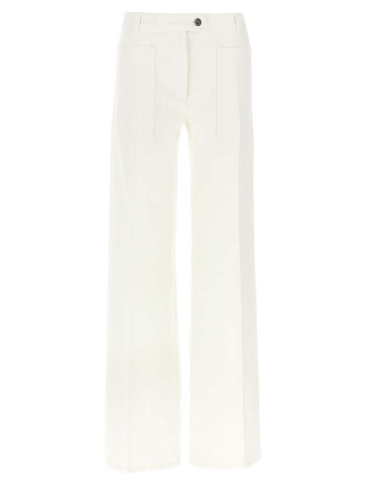 Ferragamo Straight Jeans - Bianco | 3b6ecb9a3de302e3823c27c1bd146996a61c583b