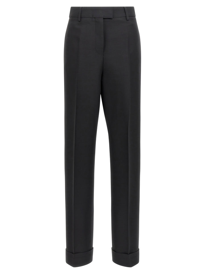 Ferragamo Stretched Pleated Trousers Pantaloni - Nero | 1bf6d33cd479d483d6d6c8040ac0ec23d83867a1