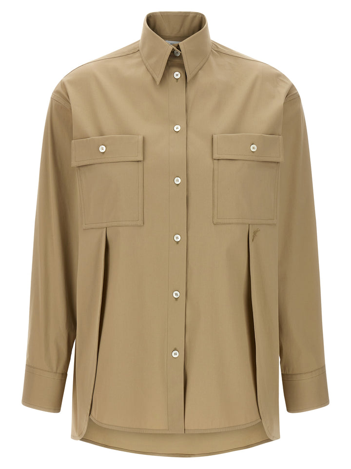 Ferragamo Pannelli Shirt Camicie - Beige | 21eab379166df2a6199b48748c518473e28a7cff