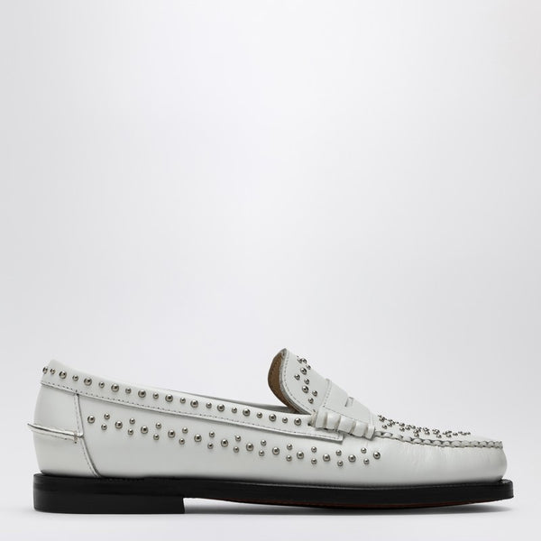 Classic Dan Loafer White With Studs