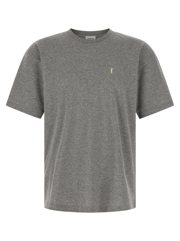 Saint Laurent Cassandre T shirt - Grigio | b3e111b0655e8014e011672fbc2e1391bc92000d