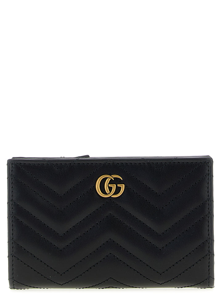 Gucci Gg Marmont Portafogli - Nero | fb90c209d581a256a3a8faaf1dd334989b9db834