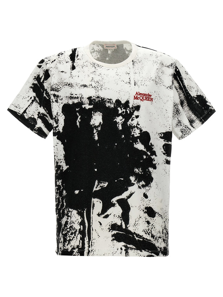 All Over Print T Shirt Bianco/Nero