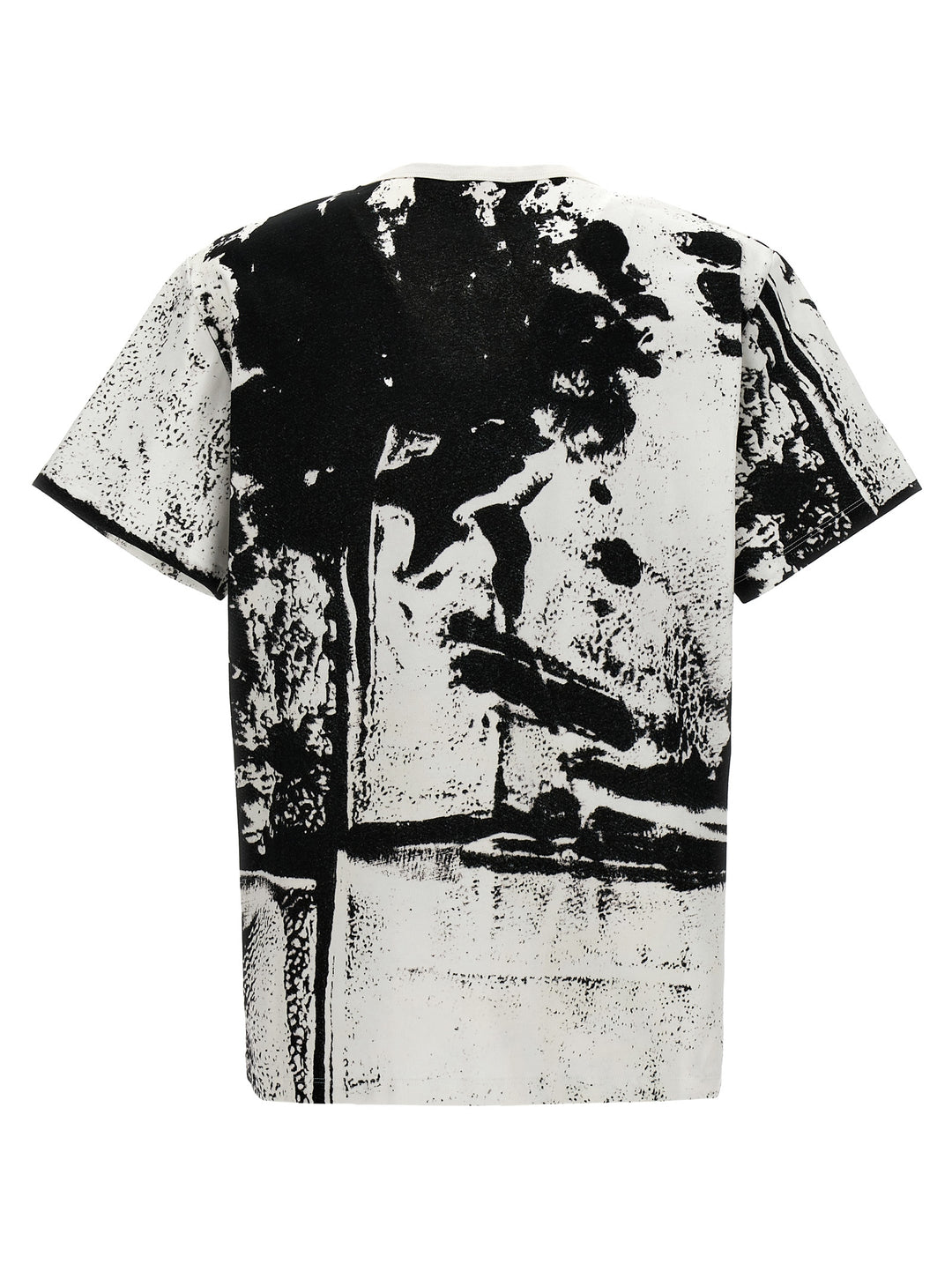 All Over Print T Shirt Bianco/Nero