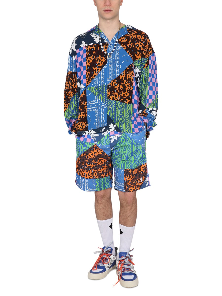 Marcelo Burlon Shorts - Blu | Wanan Luxury